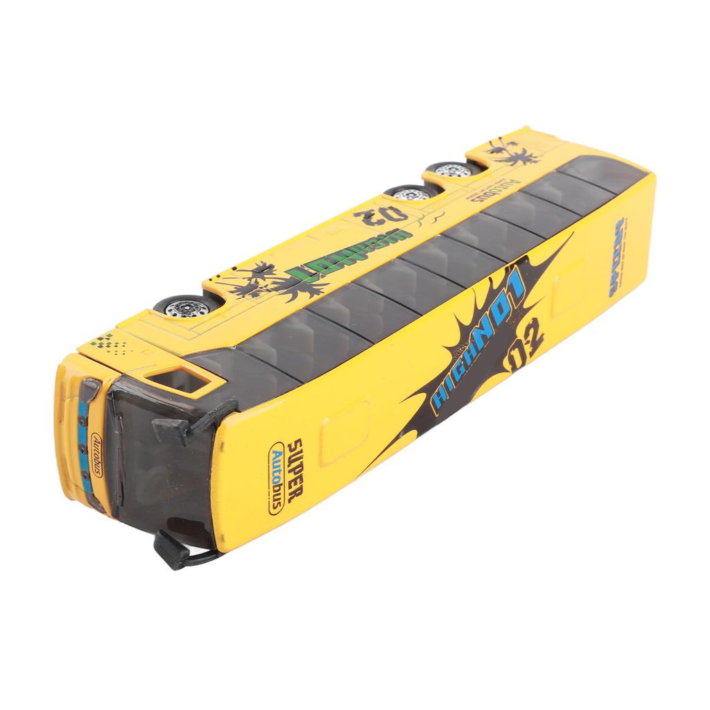 1:50 Simulering Transitbuss Modell Leke Legering Trekk tilbake Buss Leke med Lys og Musikk for