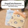 Dog Cooling Pad Cool Pet Pad Ice Sleeping Mat With Pillow For Indoor Outdoor Crate Cage Kennel Car Bedroom Post-Exercise Hot