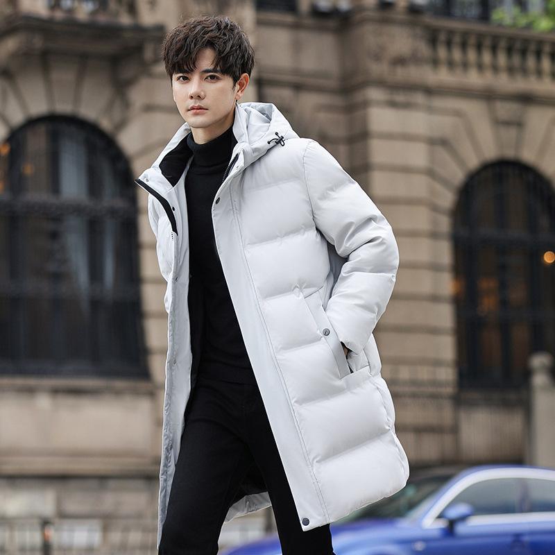 Daunenjacke Herren Mittel und Lang Wintermode Neu Jugend Winterkleidung Verdickt