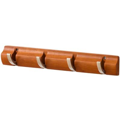 Doshisha Wall Wall Wood Grain Easy Installation with Mounting Suitable for Minimizes Hole Strong Wall Mounting 45cm Hanger, 4-Hook Mount, Open/Close