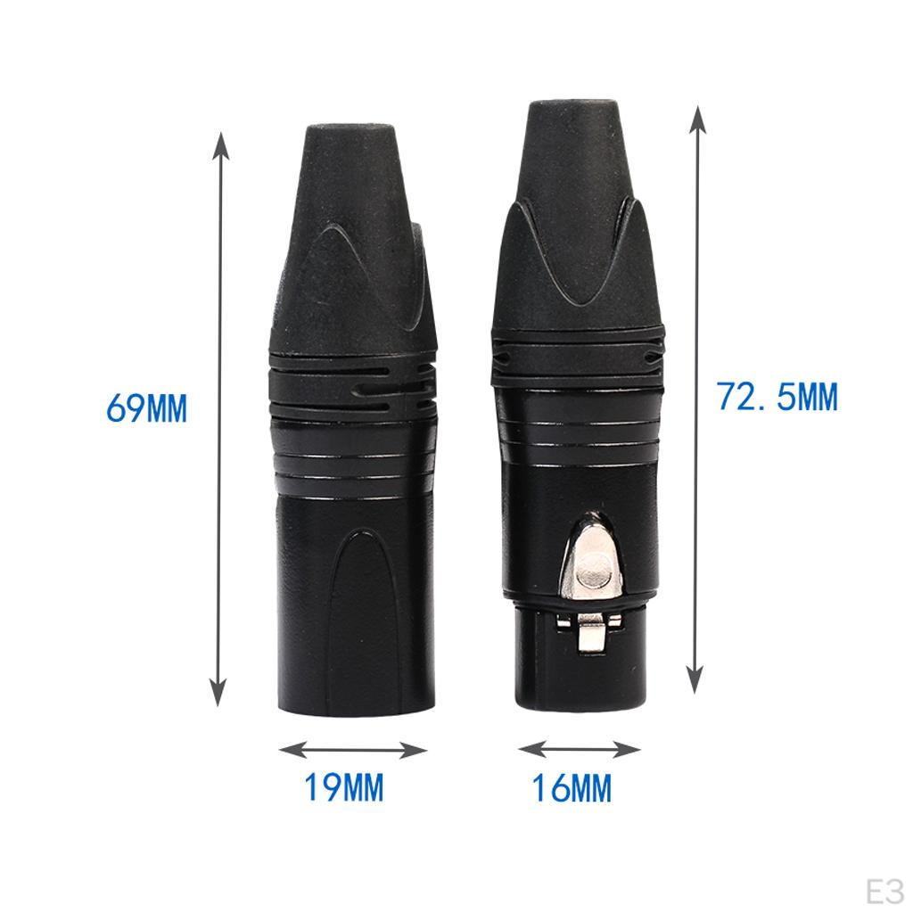 5 пар 3-контактных разъемов XLR для пайки микрофонов — фото 3