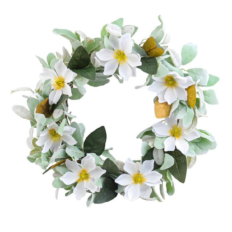 

Lovely Magnolia Vine Wreath For Seasonal Party Decoration Realistic Garlands For Wedding And Mother’s Day 1