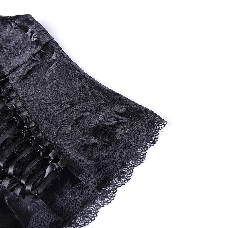 GMXIA Dunkles sexy Spitzen-Retro-Top für Damen, Sommer, schwarzes Neckholder-Top, Weste für Damen, Strickwesten