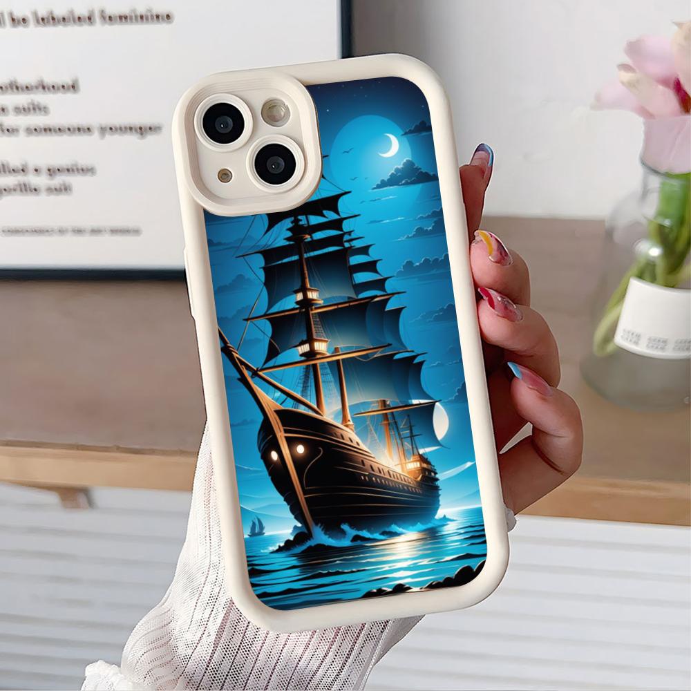 Pirate Corsair Mobile Phone Case for iPhone 17 16 15 14 13 12 11 Air Pro Max Plus Thicken TPU Colorful Cover Pretty Cover Luxury