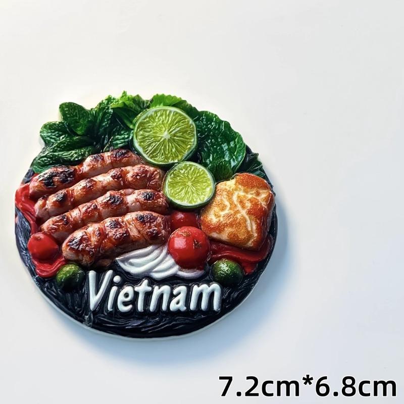Vietnam Fridge Stickers Mekong River Travel Souvenirs Negeri Sabah Fridge Magnets Home Decoration Wedding Gifts