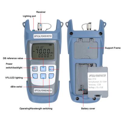 Fiber Optic FTTH Tool Kit Optical Power Meter Fiber Cleaver Wire Stripper Optical Fiber Cold