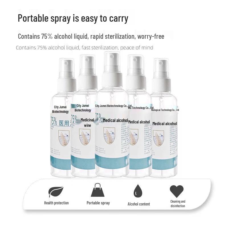 New User Special: 0.01 Yuan - 75% Medical Alcohol Hand Sanitizer Spray, Household Disinfectant with Ethanol