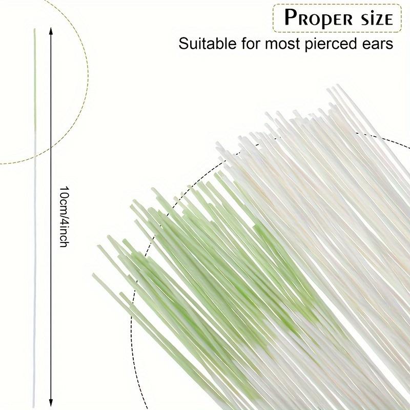 60 Stück, Ohrloch-Reinigungslinie, Ohrloch-Reinigungswerkzeug, entfernt Schmutz, beseitigt Gerüche, verhindert Ohrlochverstopfung, Reinigungszubehör