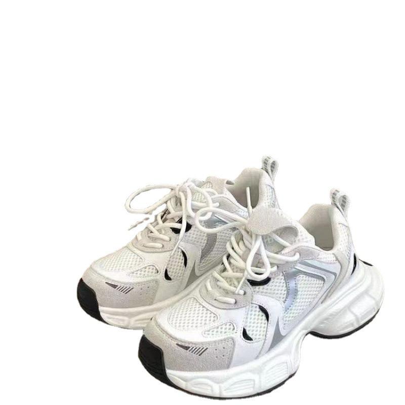 Lightweight Sports Running Shoes Women's Spring New Mesh Campus Style Forrest Gump Dad Shoes Versatile Casual Trendy Shoes