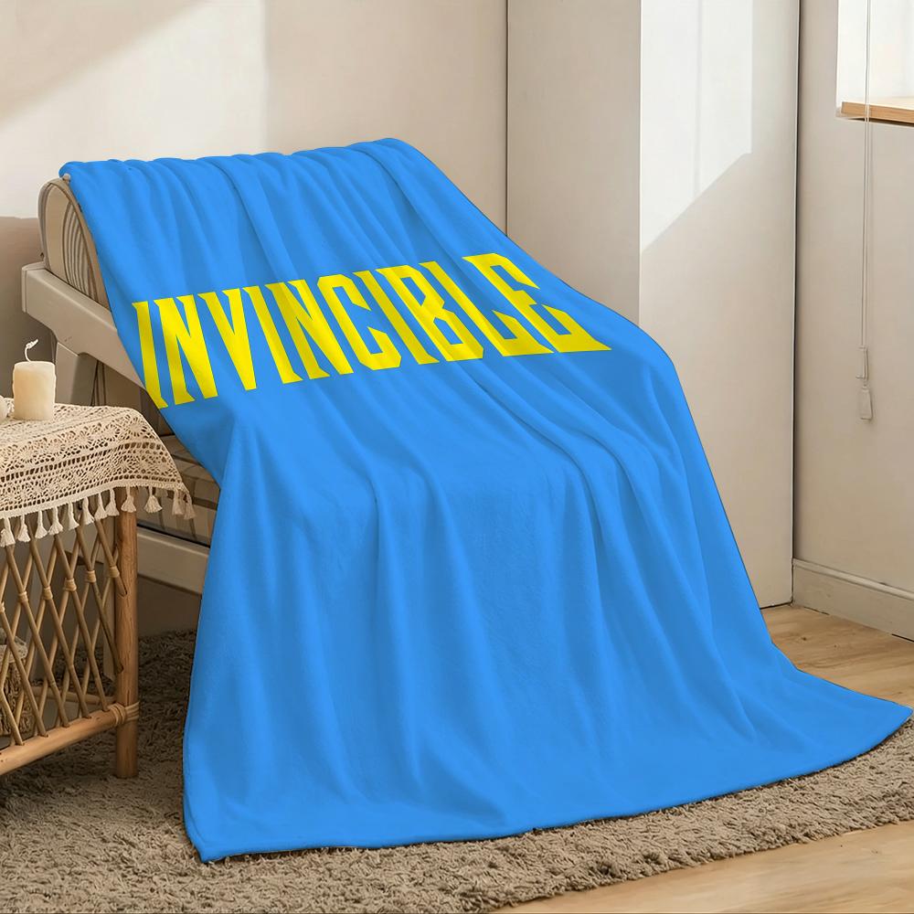 Invincible Throw Lightweight 240g Flannel Blanket Soft Skin-friendly for Summer Cooling 75x90cm