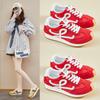 New Women Casual Sport Shoes Beautiful Flat Skate Shoes Comfortable Lace-up Sneaker