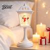 Party Ambient Lighting Christmas Snow Sphere Lamp Retro Street Lamp Design Santa Bedroom Aesthetic Decor Snowman Tree Night Light for Bedroom,