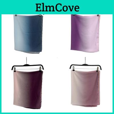 Fashion Pearl Chiffon Scarf With Metallic Bead Chain For All Seasons