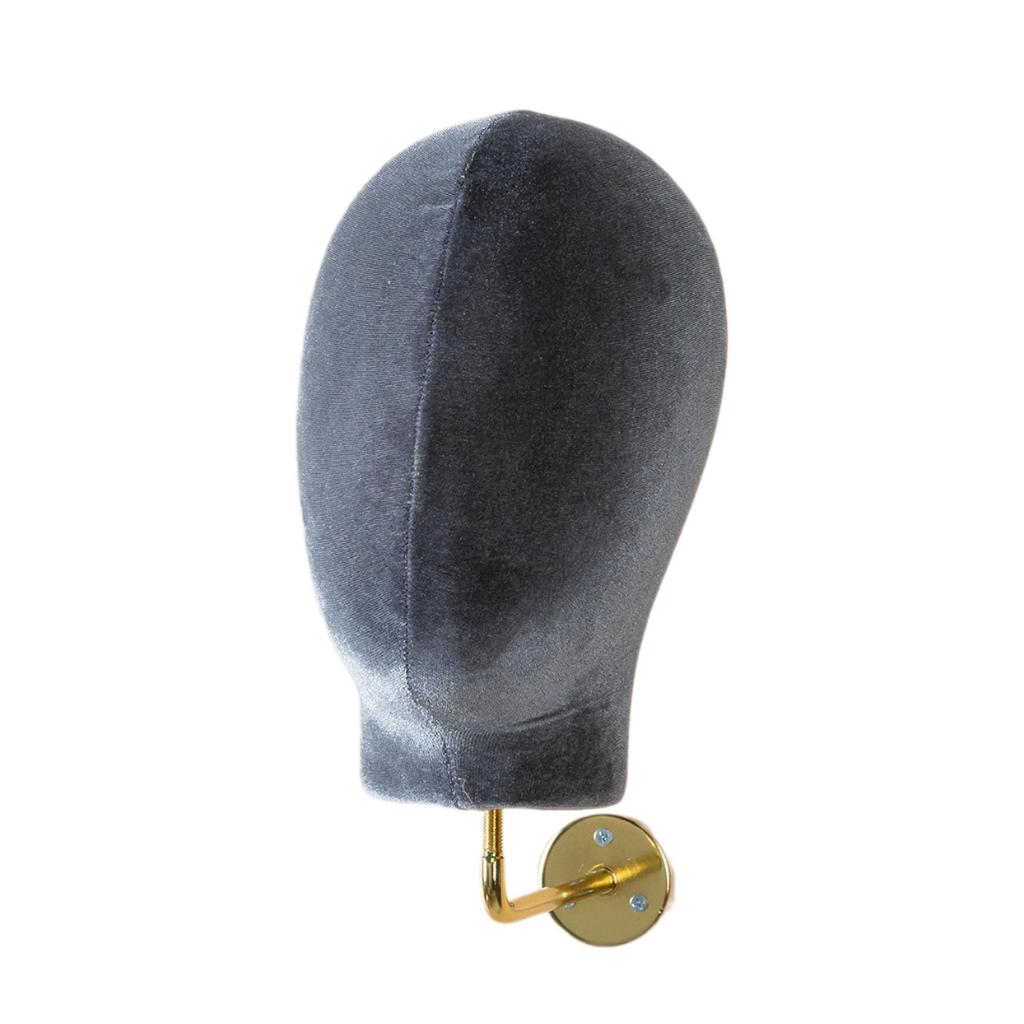 Mannequin Head Model Wall Mount Multipurpose Hat Rack Wig Holder Wig Stand for Wig Headwear Hats Beginner Hairdresser Training