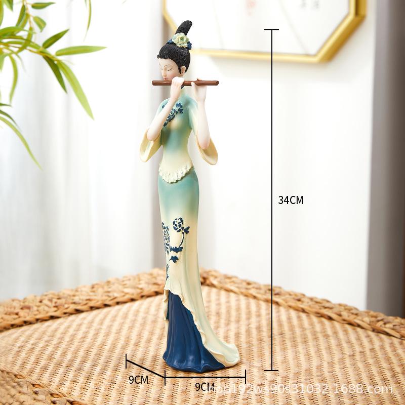 

Элегантный декор в стиле ретро в китайском стиле: Дамские старинные фигурки для гостиной и веранды