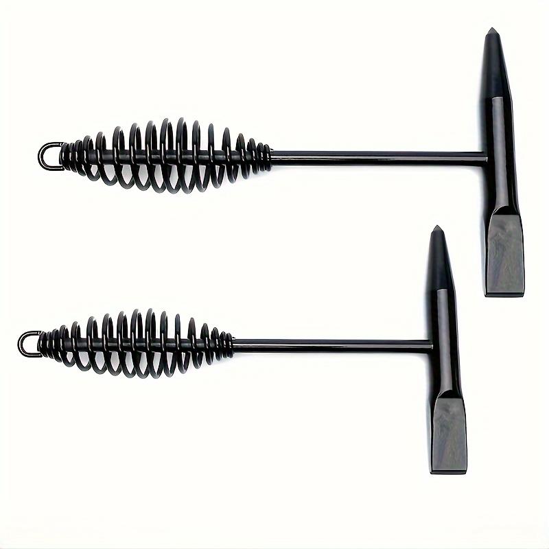 1pc High-Carbon Steel Welding Chipping Hammer with Spring Handle, Rust Remover, Slag Hammer for Welder, Industrial Hand Tool, Safety Security