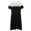 Sancai Plus Size Lace Short Sleeve Maxi Dress