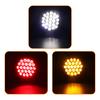 2PCS 24V Rear Tail Brake  Car Truck Trailer 24 LEDS Round Reflector Warning Lights Red Yellow White