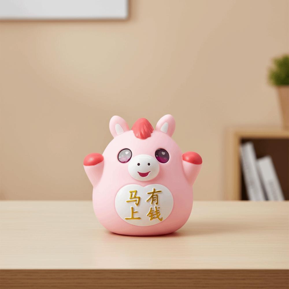 Anti-Fall Piggy Bank Cartoon Decorative Ornament Home Decoration Money Box  Living Room