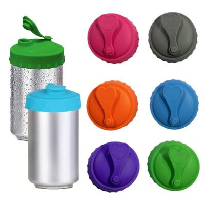 6 Stück Silikon-Dosendeckel, auslaufsicher, wiederverwendbar, Getränkeabdeckungen für Bier, Limonade, Saft, universell passend für Standarddosen, 6 verschiedene Farben, Getränkeschutz für