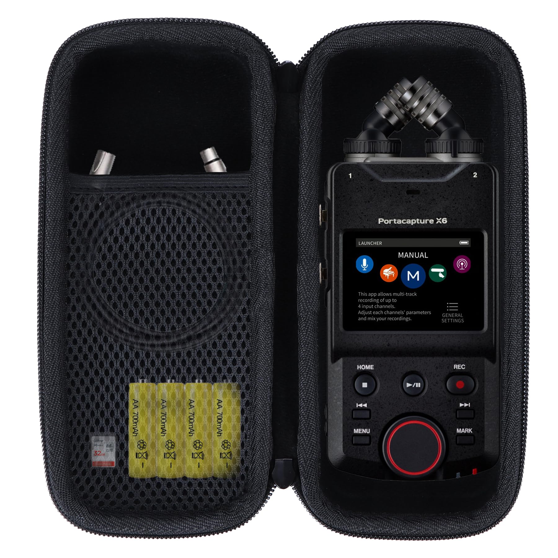 

TASCAM Portacapture X6 32bit float portable recorder compatible with Lebakort storage case