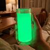 Tasse à paille fluorescente phosphorescente 16 oz Tasse à café lumineuse pour étudiants