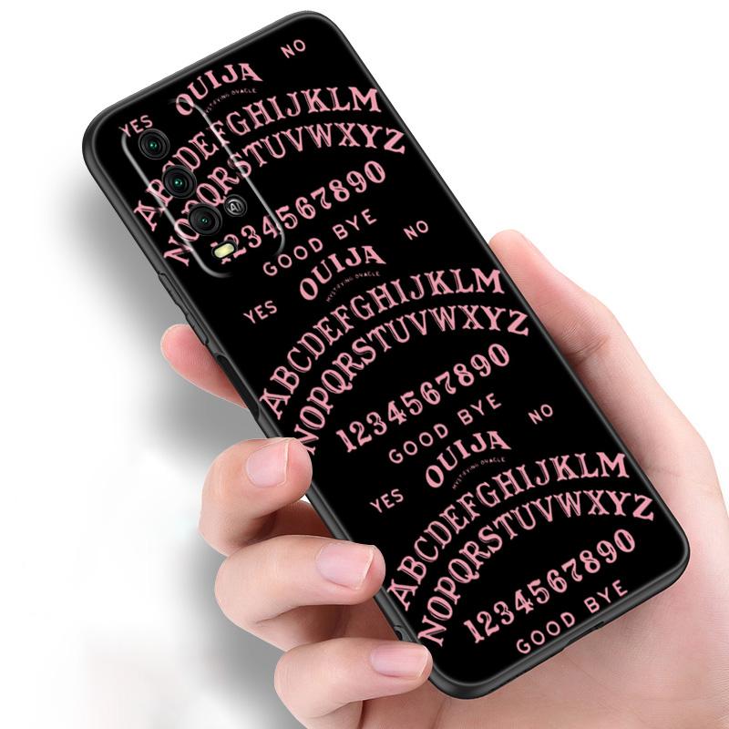 Witches moon Tarot Witch Ouija Silicone Phone Case For Xiaomi Redmi Note 11 10 9 8 Pro 11T 10T 10S 9S 8T 9 9A 9C 9T Black Cover