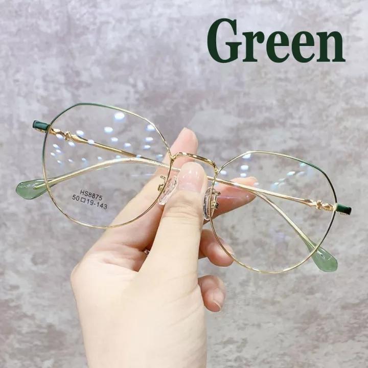 Metal Frame Optical Myopia Glasses For Women Men Round Anti Blue Light Computer Glasses With Diopter -1.0 -1.5 -2.0 -2.5 To -6.0