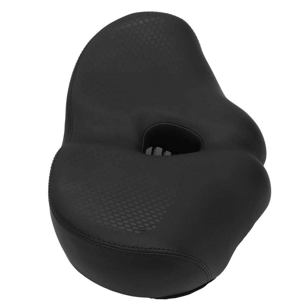 Bike Seat Cushion Water Proof Comfort Wide Oversized Comfortable Saddle for Electric Mountain Bikes 412 Folding Bike Black