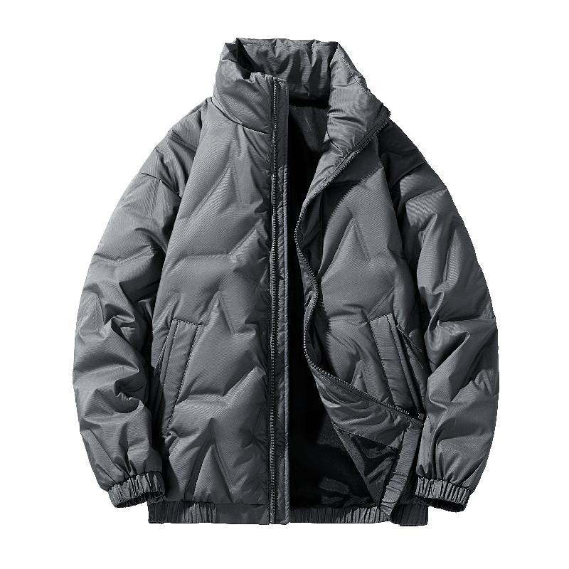 Down Jacket, Down Jacket, Men's Winter Warm Down Jacket, Stand Up Collar, Plus Size Down Jacket