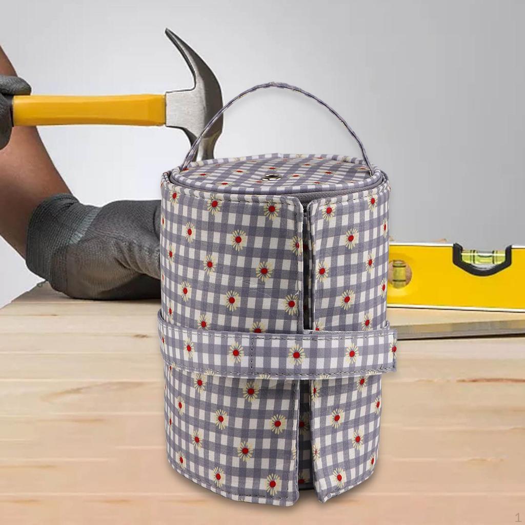 Crochet Bag Tote Empty Storage Durable Holder Case Craft Organizer Lightweight Yarn