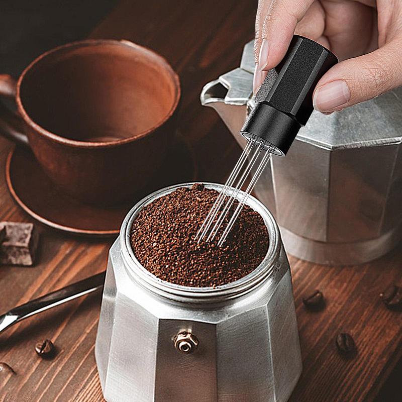 Espresso Needle Distributor Espresso Coffee Distributor Tool Precision Espresso Stirrer Tool With Magnets for Coffee Makers
