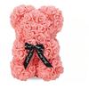 Valentine's Day Eternal Rose Teddy Bear Set - Artificial Flower Decor for Birthday, Anniversary & Romantic Gifts for Girlfriend