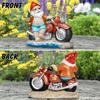 American-style Motorcycle Dwarf Summer Decorative Courtyard Home Resin Handicrafts, Cute Living Room Ornaments