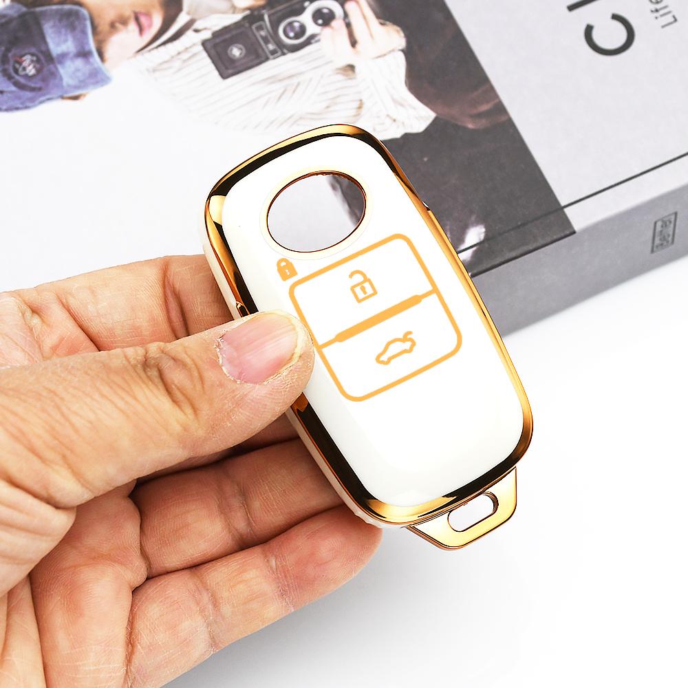 Auto Shell Keyring Case Keyless Protector Car Key Cover for Toyota Veloz Avanza Rush Daihatsu Genuine Perodua Yaris Ativ Raize