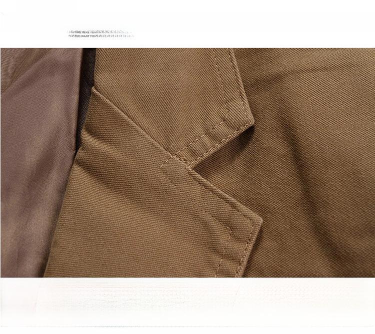 Men's Korean Style Slim-Fit Cotton Blazers - Spring & Autumn Two-Button Jackets In Large Sizes