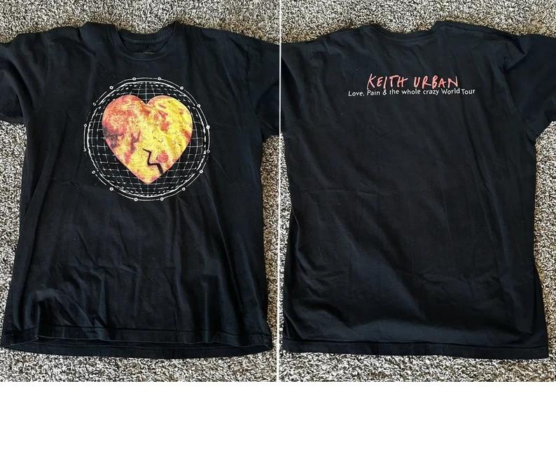 

Keith Urban - Love, Pain and The Whole Crazy World Tour T-shirt S