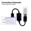 Trådlös USB RF Fjärrkontrollbrytare för LED-lampor Fläktar Kompakt Design Energieffektiv Drift 43392 MHz Frekvens