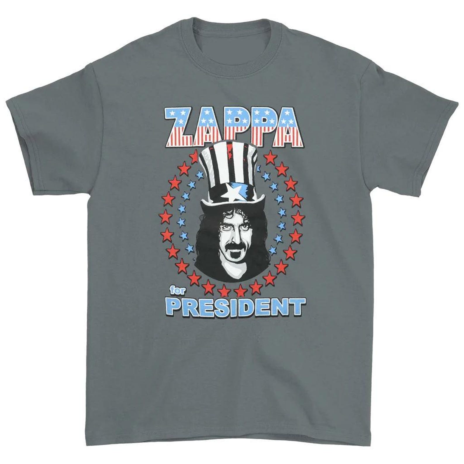 Frank Zappa T shirt - Frank Zappa For President Merch - Boyfriend Tee - New - Mothers of Invention M