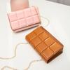 Spring New Fashion Women's Bag Solid Color Indented Small Square Bag Magnetic Buckle Women's Shoulder Messenger Bag Casual Small Bag