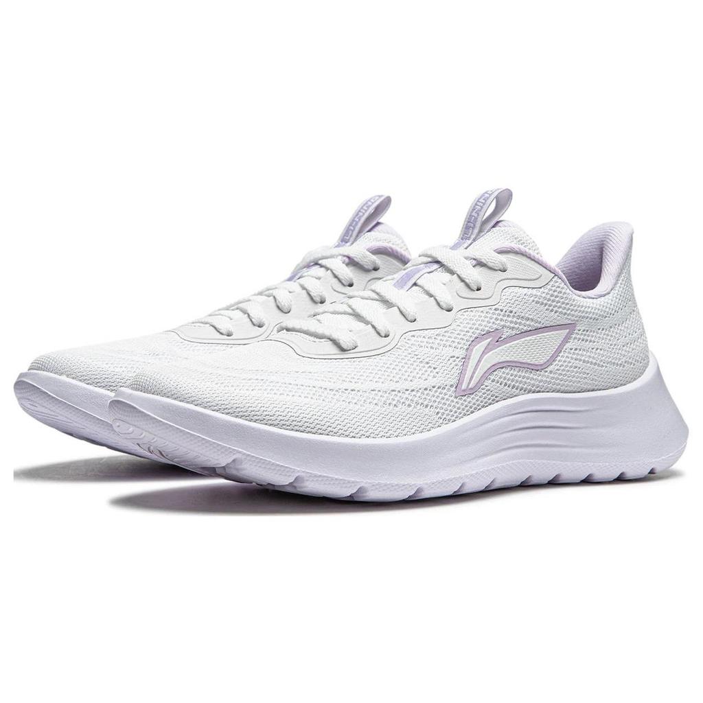 Li Ning Light Strings Cushioning Slip Resistant Abrasion Resistant Lightweight Low top Sprint Running Shoes Women's ARSU022-1