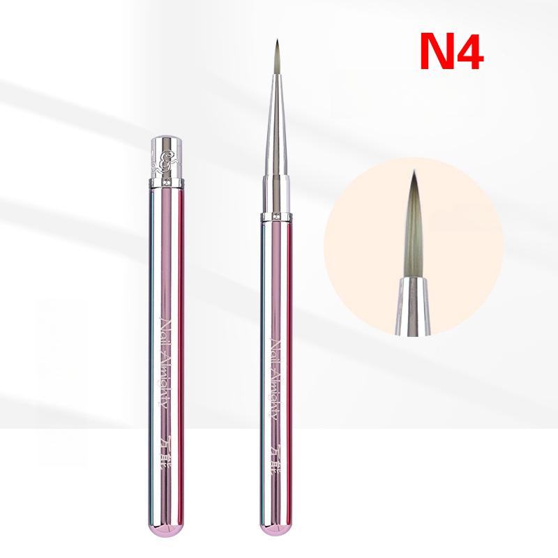 Nail Uv Gel Nail Brush Liner Diy Painting Pen Manicure Metal Drawing Brush For Nail Art Design Nails Tip Display Painting Tool