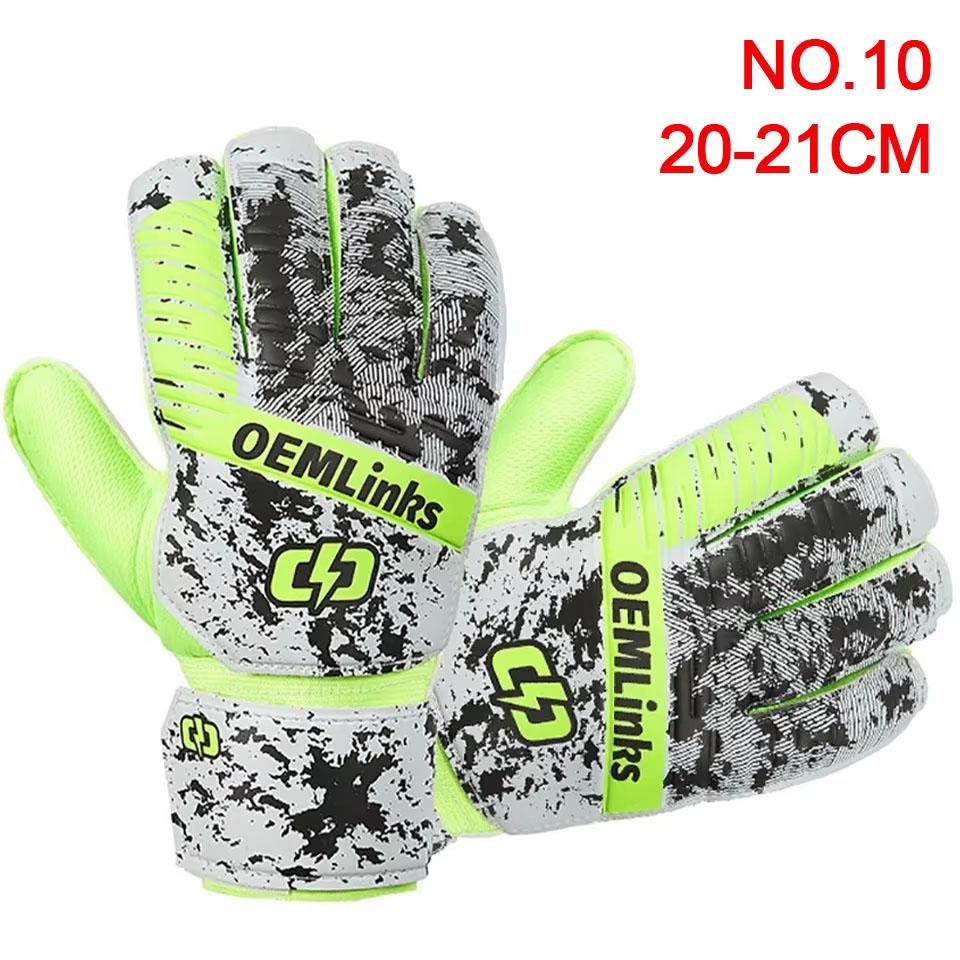 Loogdeel 1 Paar Erwachsene Kinder Fußballausrüstung Professionelle Jungen Sporttraining Torwarthandschuhe Rutschfest Fingerschutz