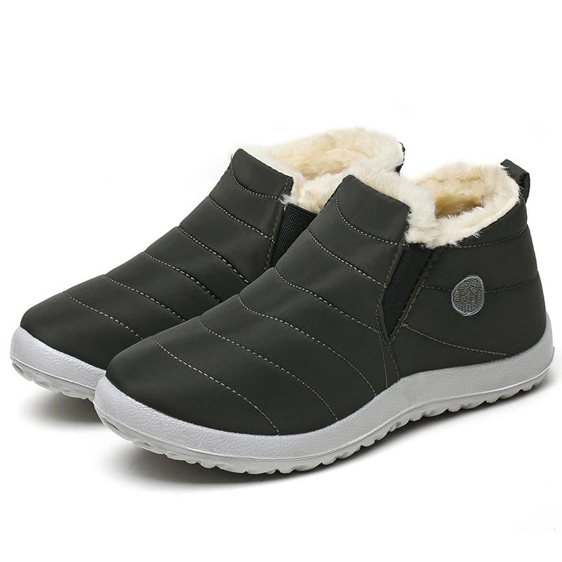 Men Boots Men'S Winter Shoes Lightweight Fur Boots For Winter Man Shoes  Waterproof Snow Boots Casual Botas Para