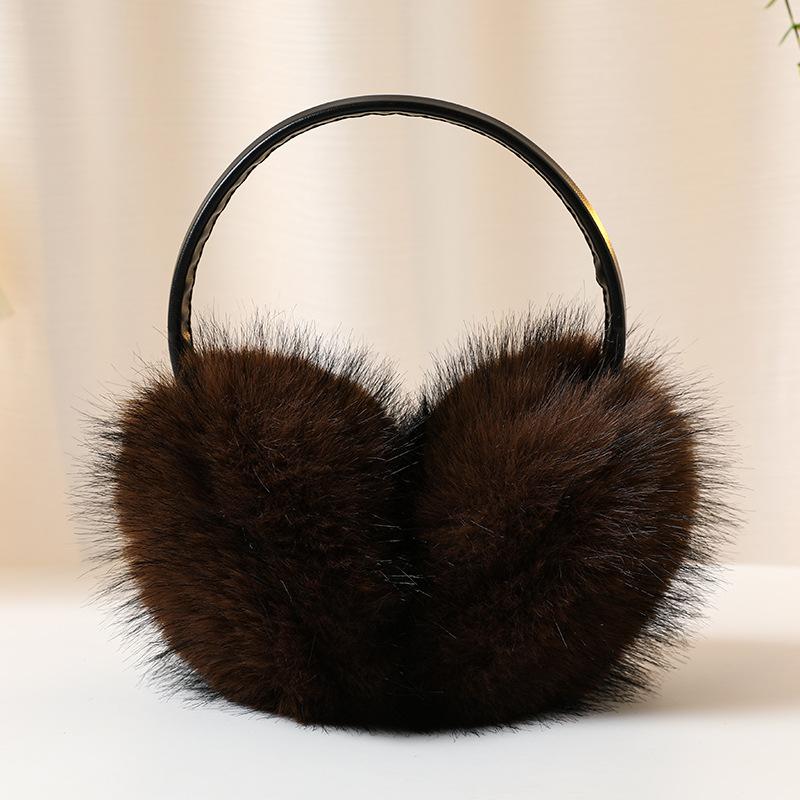 High Quality Real Fox Fur Earmuffs Women Winter Keep Warm Natural Fur Earmuffs Girls Ear Warmer Fox Fur Plush Ear Muff