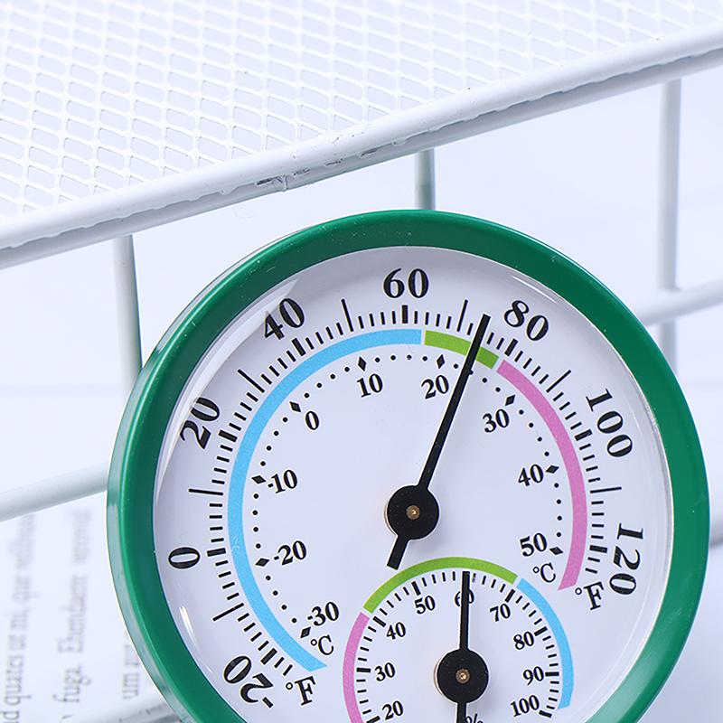 2 In 1 Aluminum Alloy Thermometer Hygrometer Wall-Mounted Thermometer For Home Office Temperature Humidity Meter