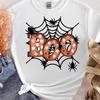 Boo Halloween Shirt, Cute Ghost Halloween Tee, Spooky Season Shirt, Spider Web Graphic Tee, Halloween, Fall Boo T-Shirt, Pumpkin Patch Tee