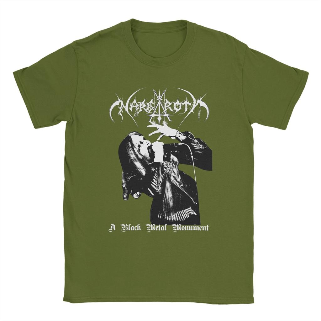 Nargaroth T-shirt för Män Bomull Humor T-shirts Rundhalsad T-shirt Kortärmade Toppar Sommar