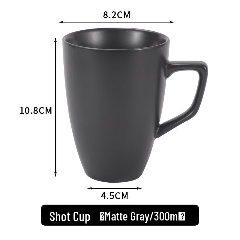 Luxury Matte Ceramic Tea & Coffee Mug Set for Guests