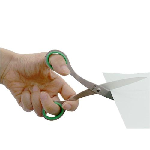 Plus Scissors for Left Hand Stainless Steel Scissors Blade Length 69mm NO.165L GR Green 34-940